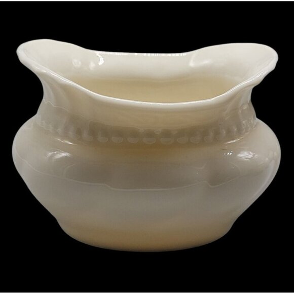 Lenox Open Sugar Bowl Colonial Collection Porcelain Embossed Design Oval 2.75"T - Picture 1 of 8